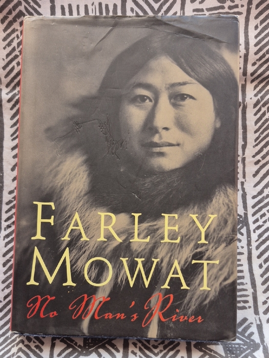 Farley Mowat Other - Farley Mowat "No Man's River" Hardcover Book - Black, Yellow, Red Cover